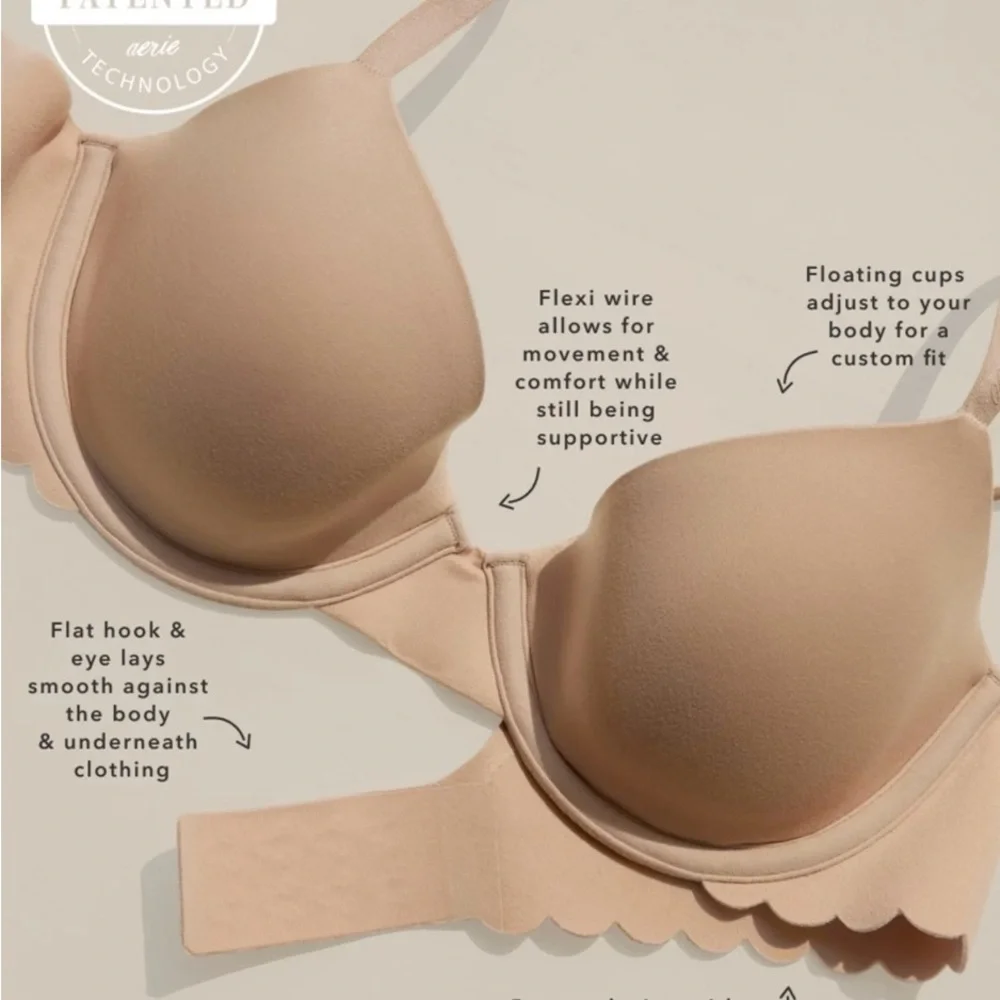 Aerie SMOOTHEZ Demi Lightly Lined Women’s Bra Size 38D - Picture 7 of 16